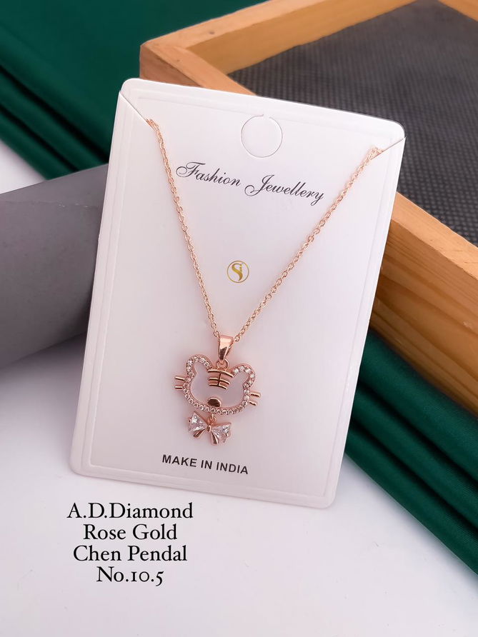 AD Diamond Designer Chain Pendant Set 3 Wholesale Manufacturers
